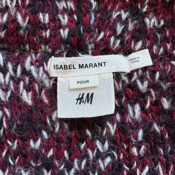 ISABEL MARANT + H&M Hooded Wool blend Knit Zip-up Cardigan Sweater - Picture 8 of 10
